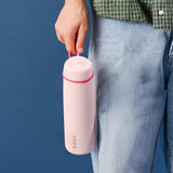 b.box Insulated Flip Top 690ml Bottle - Pink Paradise