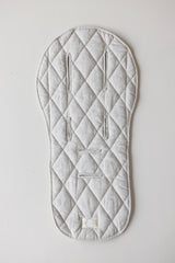 Pram Liner- Oatmeal & Stripe