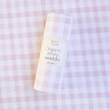 Jersey Swaddle - Gingham Pink