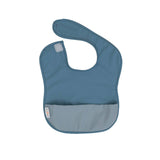 Recycled Pouch Bib - Two-tone Blue