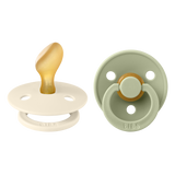 BIBS Pacifier - Colour | Latex | Anatomical | Ivory/Sage