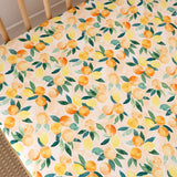 Fitted Cot Sheet Sunny - Citrus