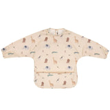 Recycled Long sleeve Bib - Wild Animals