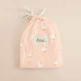 Pink Ducks Organic Fitted Bassinet Sheet/Change Pad Cover