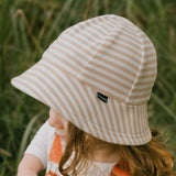 Toddler Bucket Sun Hat - Natural Stripe
