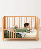 Quilted Coverlet Hunter Stripe - Cot