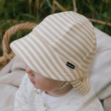 Legionnaire Hat with Strap - Natural Stripe