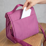 Montii Co Insulated Lunch Carrier - Ruby Stripe