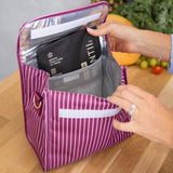 Montii Co Insulated Lunch Carrier - Ruby Stripe