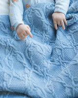 Organic Blanket Bowie Bluebell