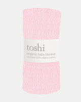 Organic Blanket Bowie Misty Rose