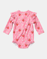 Swim Onesie L/S Twinkle Strawberry