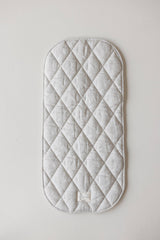Pram Bassinet Liners- Gingham & Oat