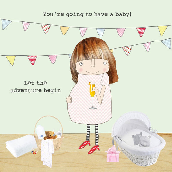 Rosie Made A Thing Card - Baby Adventure