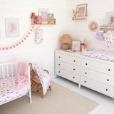 Mermaid Organic Bassinet Sheet / Change Pad Cover