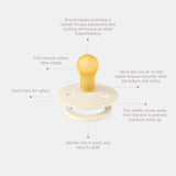 BIBS Pacifier - Colour | Latex | Petrol