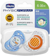 Chicco Soother - Latex Physio Air 2pk (6-16mths)