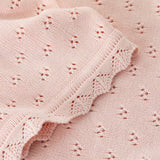 Bamboo/Cotton Heirloom Baby Blanket - Blush