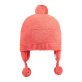 Toshi Organic Earmuff Beanie - Heart | Paprika