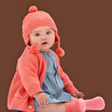 Toshi Organic Earmuff Beanie - Heart | Paprika