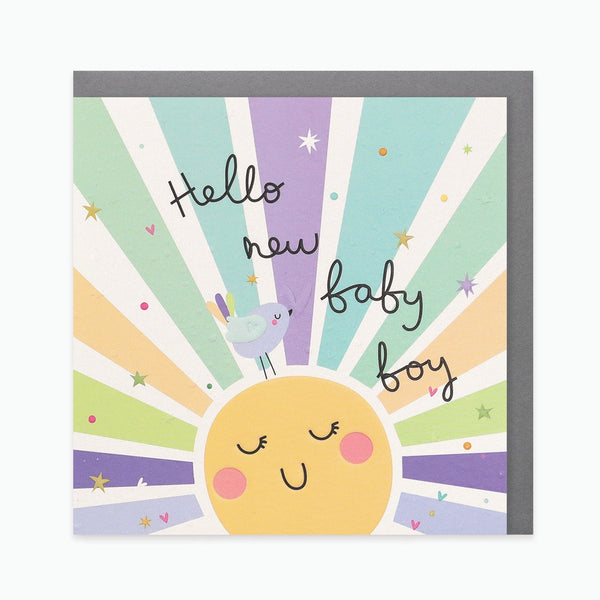 Belly Button Designs Card - Baby Boy