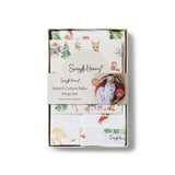 Organic Jersey Wrap & Beanie Set + Milestone Card - Kangas & Koalas