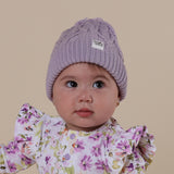 Organic Knit Beanie - Lavender