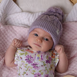 Organic Knit Beanie - Lavender