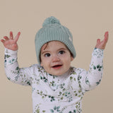 Organic Knit Beanie - Sage
