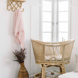 Diamond Knit Baby Blanket - Blush Pink