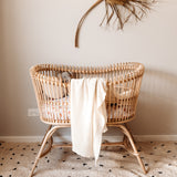 Snuggle Hunny Diamond Knit Baby Blanket - Cream