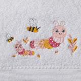 Little Critters Pink Bath Towel & Face Washer in Organza Bag
