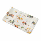 Organic Muslin Wrap - Diggers & Tractors