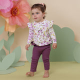 Mulberry Organic Pants with Frill