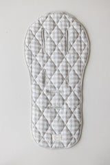 Pram Liner -Oatmeal & Gingham
