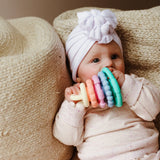 Rainbow Stacker & Teether Toy - Rainbow Pastel
