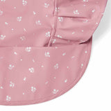Snuggle Waterproof Bib - Pink Fleur Frill