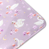 Organic Hooded Baby Towel - Swan Lake