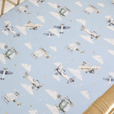 Bassinet Sheet / Change Pad Cover - Taking Flight