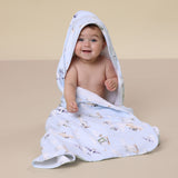 Organic Hooded Baby Towel - Taking Flight