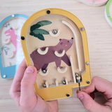 Wooden Pinball Game - Bear