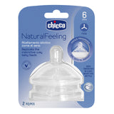 Chicco Natural Feeling TEAT - 6m+ Food Flow 2pk