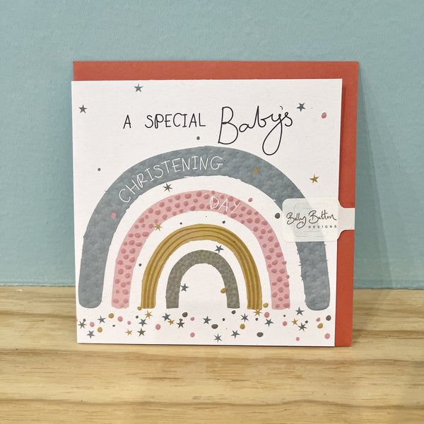 Belly Button Designs Card - A Special Baby's Christening