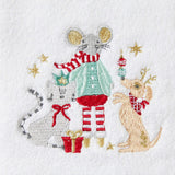 Christmas Pets Bath Towel & Face Washer in Organza Bag
