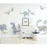 Watercolour Dinosaurs Wall Decal Set
