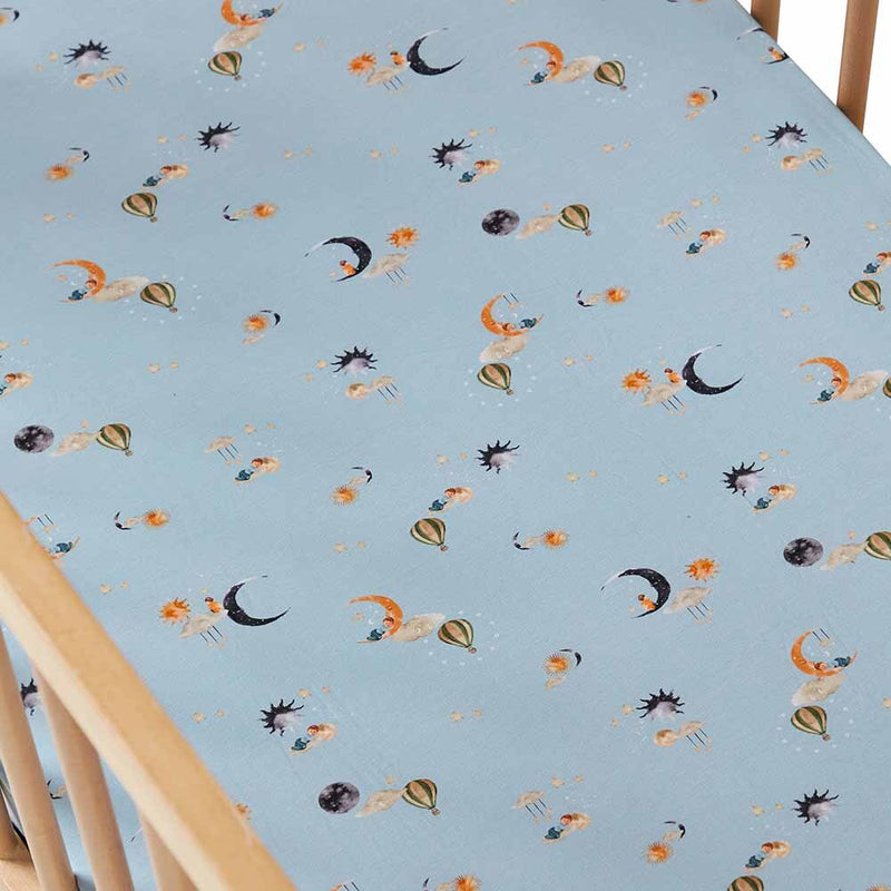 Snuggle Hunny Fitted Cot Sheet - Dream