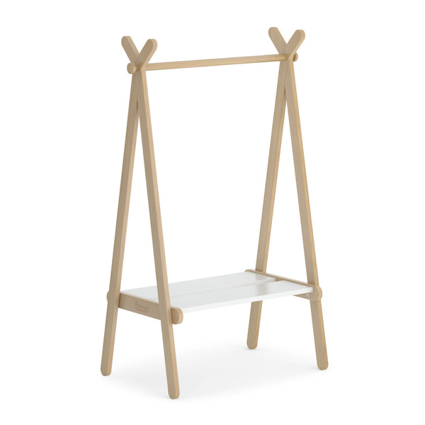 Forest Teepee Clothing Rack - White & Almond