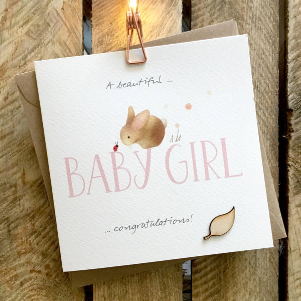 Ginger Betty Card - Baby Girl
