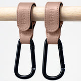 Hooki Duo Pram Hook Clip Set - Mauve Pink