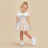 Sea Friends Frill T-Shirt - White